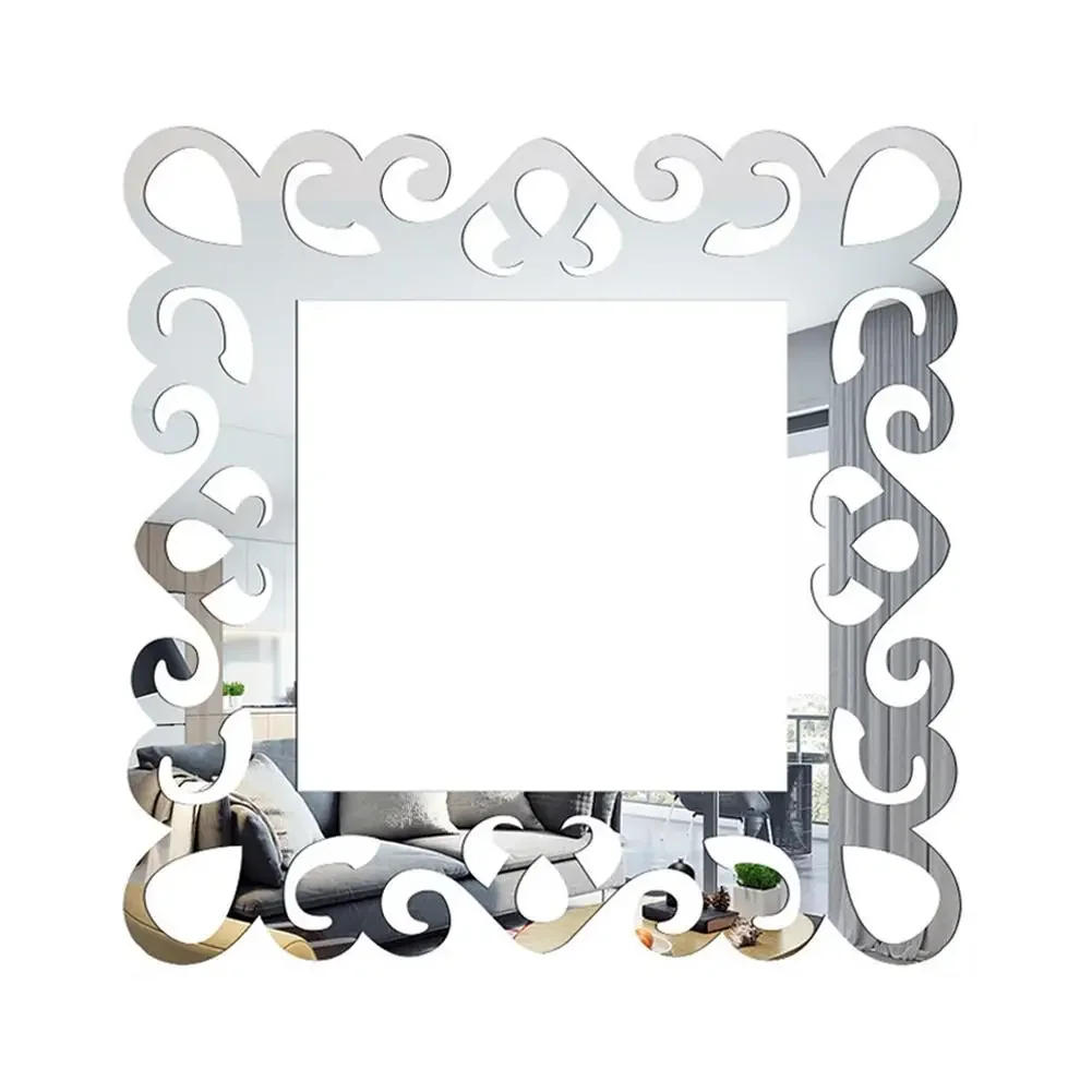 Description Picture 4 of itemSelf-Adhesive Panels Wall Sticker Acrylic Light Switch Cover Mirror Face Stickers On The Wall Home Decoration Photo Frame Shape