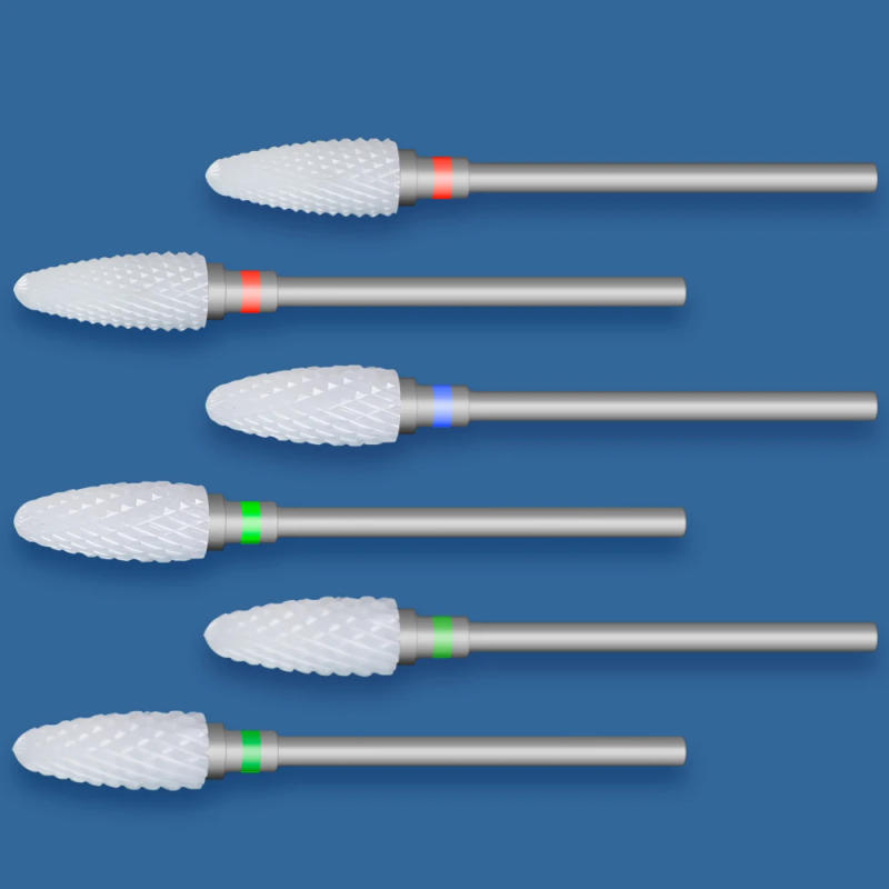 Description Picture 2 of item1pc Ceramic Milling Cutter Nail Drill Bits for Removing Nail Gel Polish Manicure Machine Nail Art Tools Accessories Nails Files