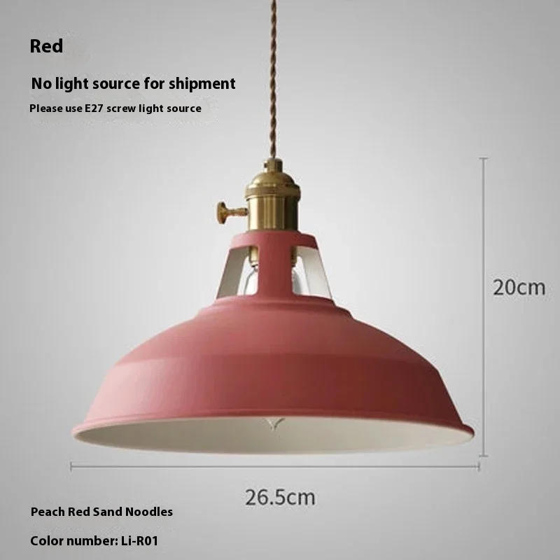 Description Picture 3 of itemPendant Lights Retro Industrial Colorful Restaurant Kitchen Home Ceiling Lamps Vintage Hanging Lights Lampshade Decorative Lamps