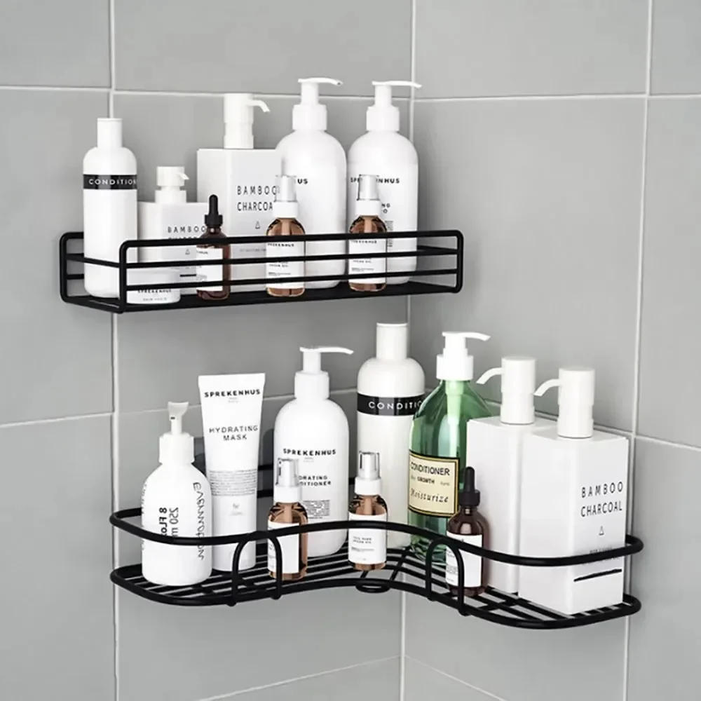 Description Picture 4 of itemToilet Storage Rack Bathroom Shelf No-Drill Corner Shelf Shower Wall Mounted Shelf Bracket Bathroom Accessory Organizer Shampoo