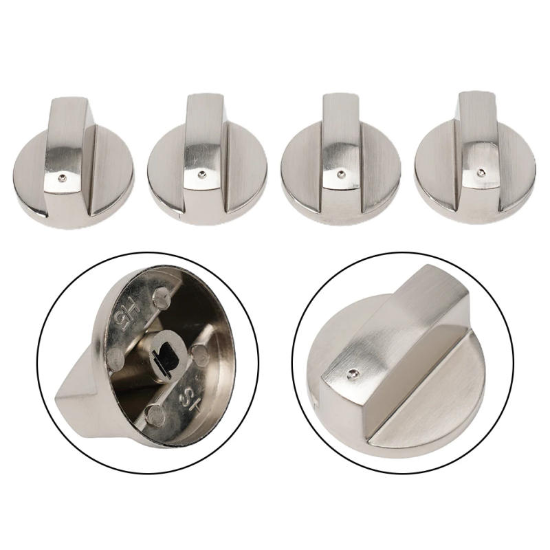 Description Picture 6 of item4Pcs Kitchen  Gas Stove Knobs Cooker  Oven Hob Control   Knobs Switch 6mm Silver Electric Cooker Oven Hob Control Switch Parts