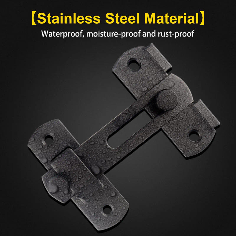 Description Picture 6 of itemStainless Steel Hasp Latch Lock Sliding Door Window Cabinet Locks Home Hotel Security Latch Pull Cabinet Latch Home Hardware