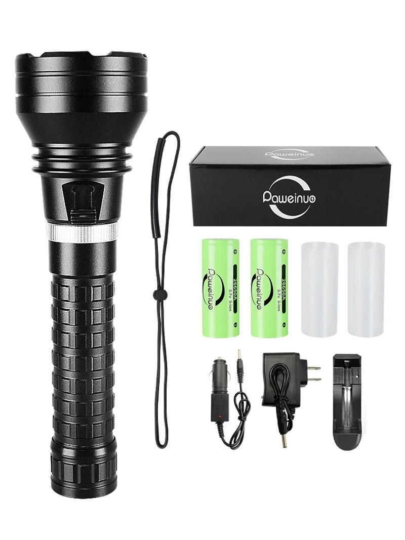 Description Picture 2 of itemXHP160 Professional Diving Flashlight Outdoor Underwater High Power Handlamp Camping Hunting Fishing Dive Torch LED Lantern18650