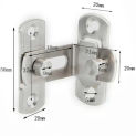 Popular 90 Degree Hasp Latches Stainless Steel Sliding Door Chain Locks Security Tools Hardware For Window Cabinet Hotel