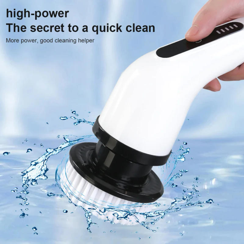 Description Picture 5 of itemElectric Cleaning Brush Anti-Slip Deep Cleaning Brush Waterproof Retractable Cleaning Brush for Tiles Pots Bathroom Car Interior