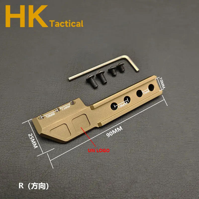 Description Picture 6 of itemTactical Flashlight Un Mount Side Extension Bracket Fit Airsoft Weapon Scout Lights LightWing Adapter Base 20mm Picatinny Rail