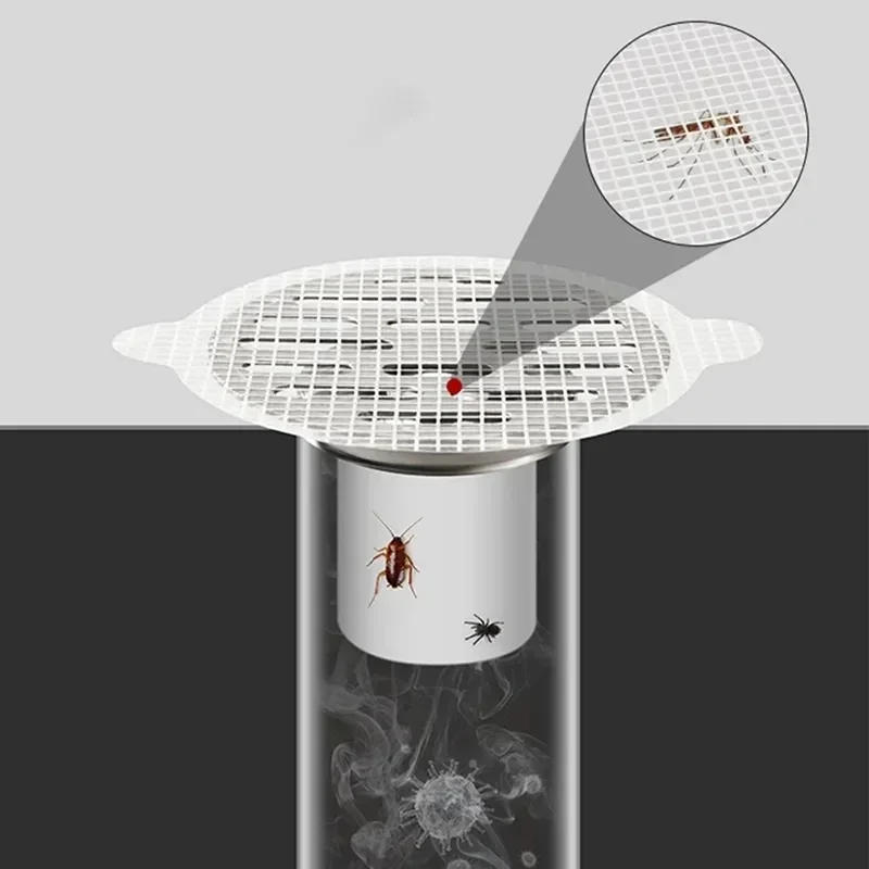 Description Picture 5 of item5/30 PCS Floor Drain Sticker Bathroom Hair Catcher Catch Hairs Shower Filter for Hair Drains Kitchen Sink Strainer Accessories