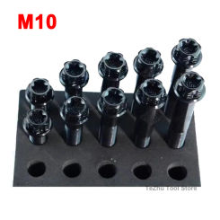 1Pcs Titanium Screw Torx Head Flange Screw M10x25/30/35/40/45/50/55/60/65/70mm Screw Thread Pitch 1.25/1.5 Motorcycle Brakes