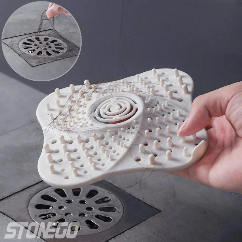 Description Picture 2 of itemAnti-blocking Hair Catcher and Stopper Plug Trap Shower Floor Drain Covers Sink Strainer Filter Bathroom Kitchen Accessories 1Pc