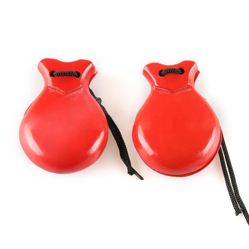 Description Picture 5 of item2Pcs Traditional Castanet Spanish Castanets Flamenco Castanets with String