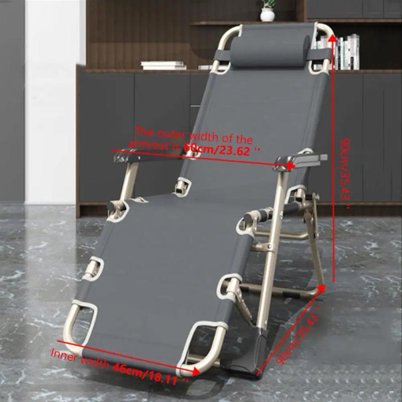 Description Picture 5 of itemFolding Lounge Chairs Adjustable Sleeping Cot Chair Portable Folding Bed Cot For Outside Beach Lawn Camping Pool Sun Tanning