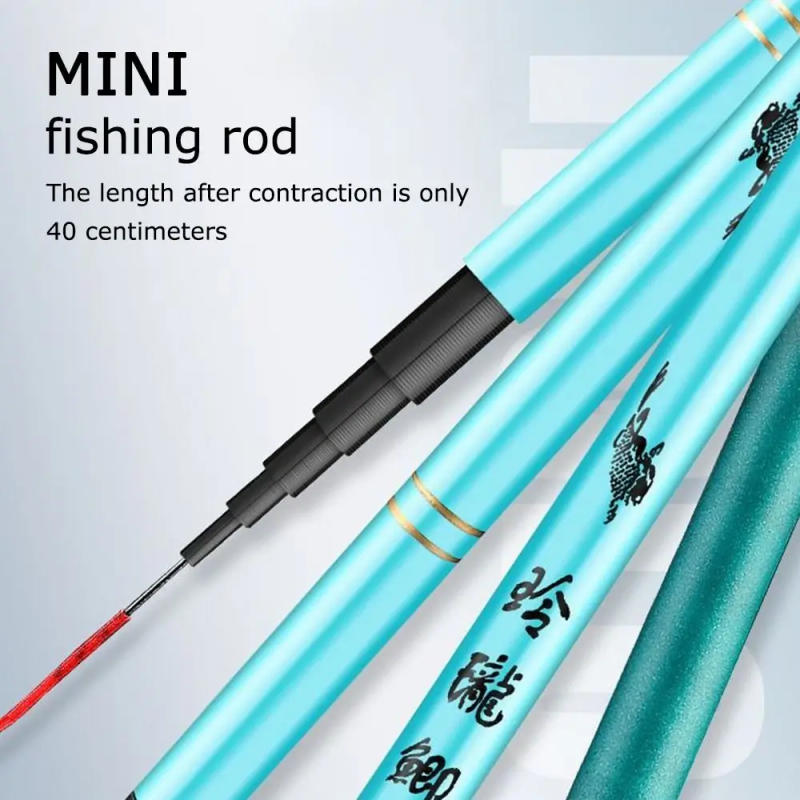 Description Picture 3 of itemNew 40cm Short Fishing Rod Ultralight Hand Pole Stream Rod Easy-to-Handle Telescopic Fishing Accessories for Adult Children