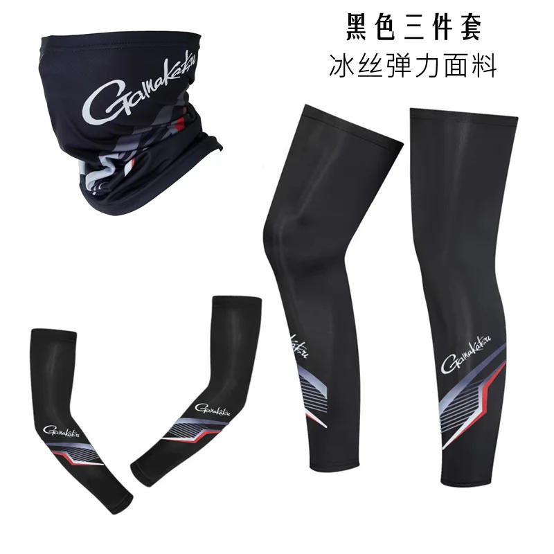 Description Picture 5 of itemIce Silk Headscarf Set, Ice Silk, Fishing Magic Scarf, Leg Guard, Arm Sleeve, Cool, Cycling, Summer, 3Pcs, New, 2024