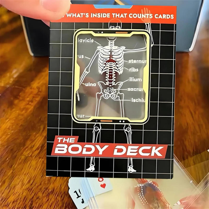 Description Picture 6 of item3D Image Educational Cards Reusable Funny Anatomy Poker Multi-Purpose Body Transparent Playing Cards for Anatomy Enthusiasts