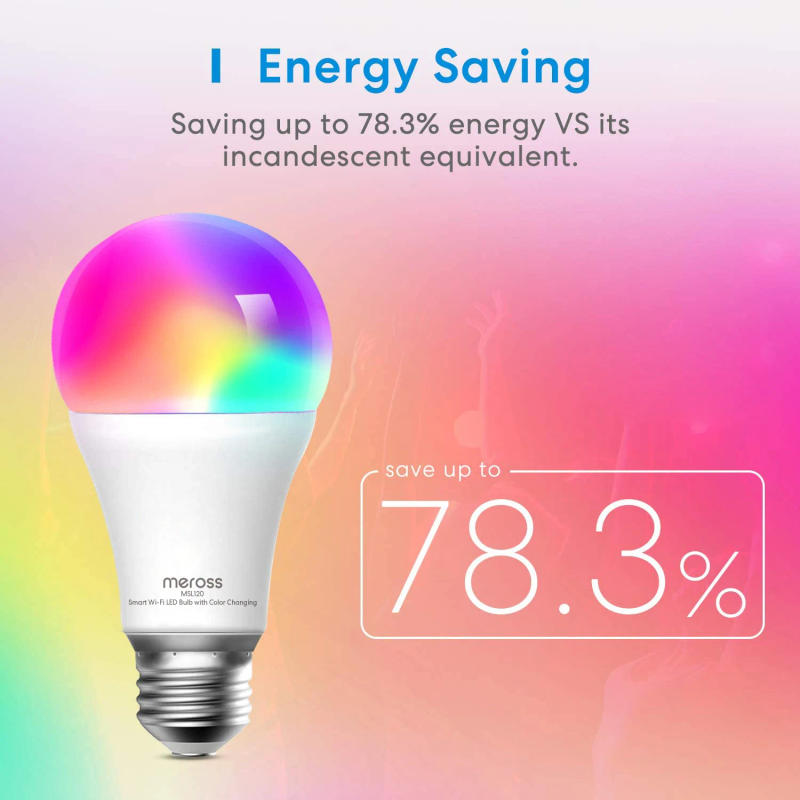 Description Picture 5 of itemHomeKit 9W Smart WiFi Light Bulb LED Lamp RGBWW Dimmable E26 E27 B22 Base Remote Control Support Alexa Google Home SmartThings