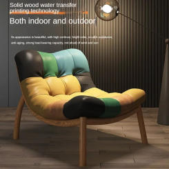 Sofa Chair Single Person Light Luxury Italian Style Minimalist Design Balcony Leisure Chair Living Room Creative Lazy Sofa Chair