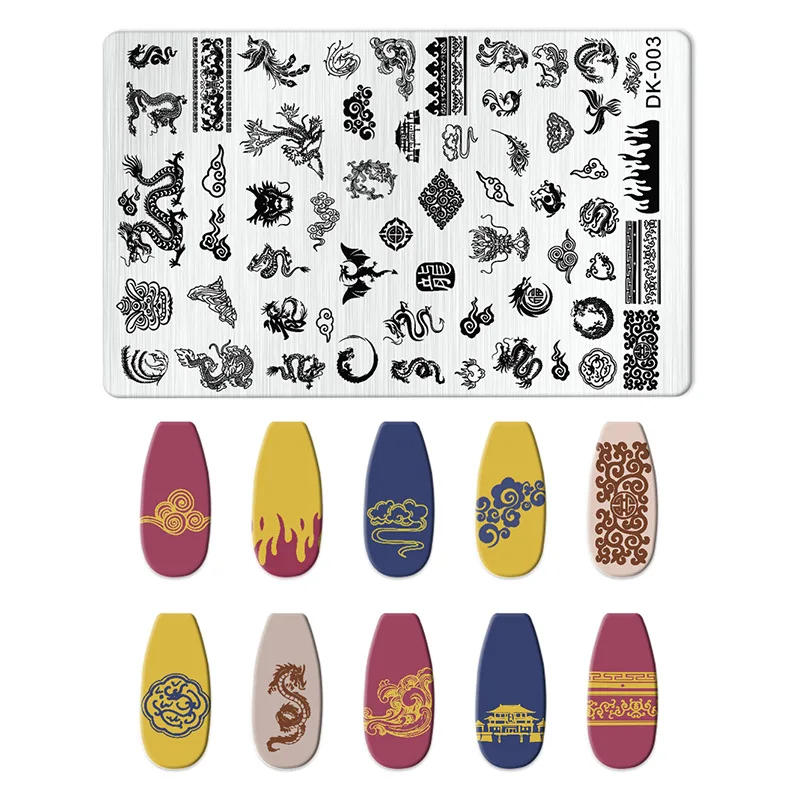 Description Picture 5 of itemCartoon Character Girl Nail Art Stamping Plates Set Animal Cat Floral Nail Art Templates Printing Stencil for DIY Manicure Tools