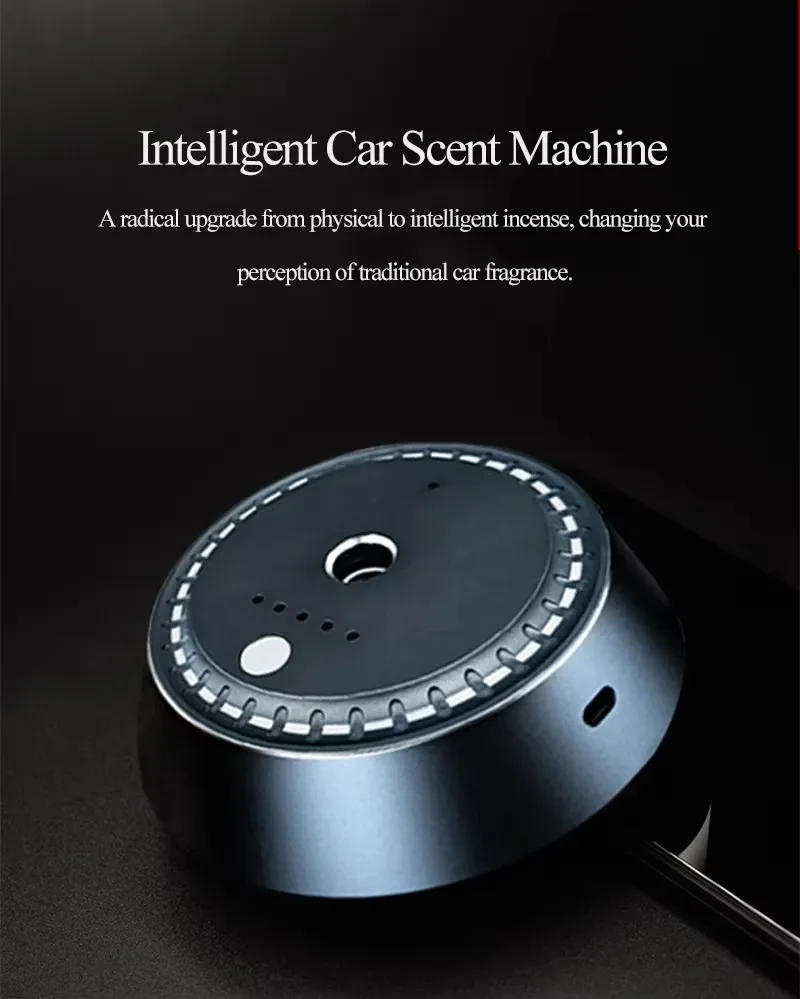 Description Picture 6 of itemAdjustable Electric Fragrance Diffuser Ultrasonic Cool Mist Air Humidifier Car Air Freshener USB Rechargeable Car Diffuser