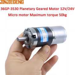 36mm DC Planetary Gear Motor 12v 24v Shaft Diameter 6mm/8mm 36GP-3530 Adjustable Speed Can CW CCW Electric Motor
