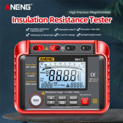 ANENG MH12 Digital Multimeter Megohmmeter Insulation Earth Resistance Meters Tester cable High Voltage Voltmeter Meter Testers