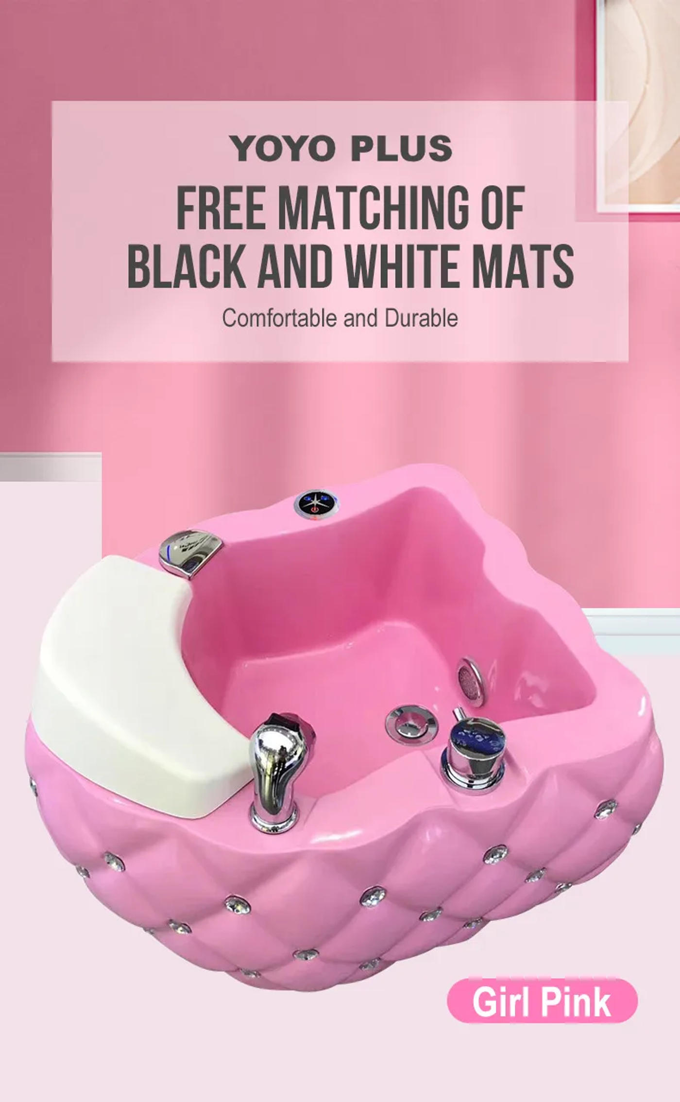 Description Picture 6 of itemSalon Pedicure Chair Basin FootBath Sink Soaking Clean Care Spa Accessories