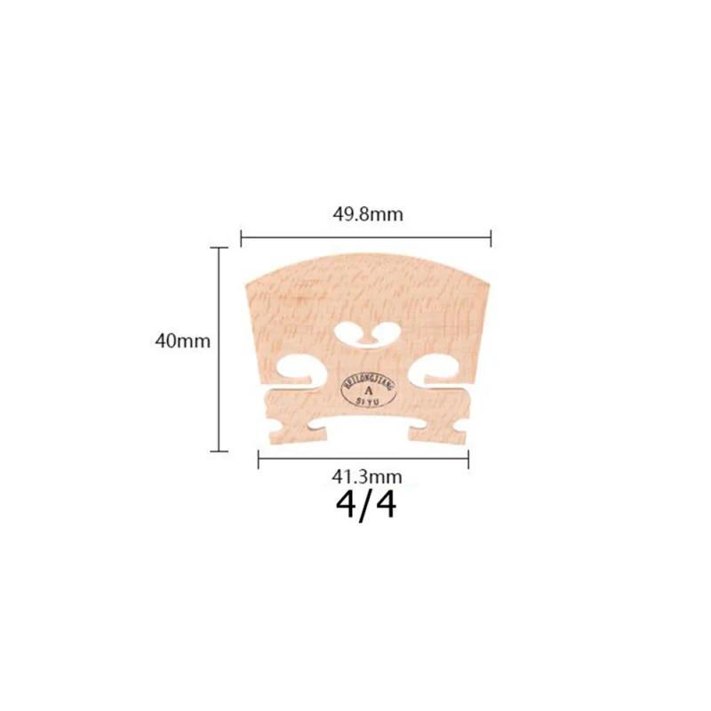 Description Picture 4 of itemViolin Bridge Maple Full Size 4/4,3/4,1/4,1/2,1/8,1/10,1/16 Violin Accessories Luthier Parts Violin Bridge All Size
