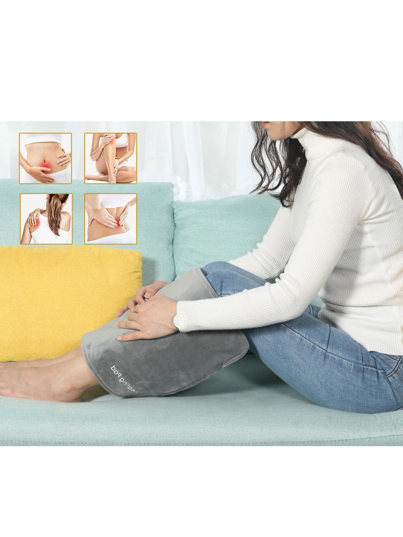 Description Picture 4 of itemUSB 5V Electric Heating Pad for Cramps & Back Pain Relief,Heat Pad with 59 INCH Cable,Mini Heated Blanket,19.6*11.8 INCH,Grey