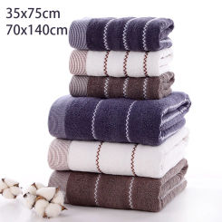High quality pure cotton household adult towel thickening daily and soft absorbent Adult large-sized bath towel Home towel set