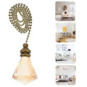 2 Pcs Ceiling Fan Crystal Pendant Pull Chain Extension Lamps Connector Pulling Chains Light