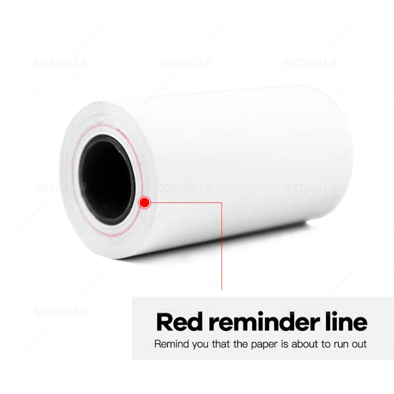 Description Picture 6 of item58mm thermal Color White Sticker Adhesive Notes Paper Rolls DIY Receipt Bill Drawing for Peripage A6 Mini Photo Printer Papers