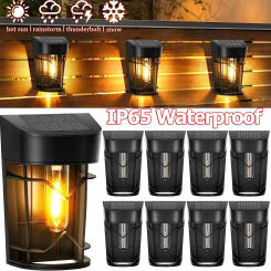 Solar Outdoor Lights Garden Balcony Home Sensor Lights Wall Light Waterproof Staircase Fence Street Light Super Bright Lights