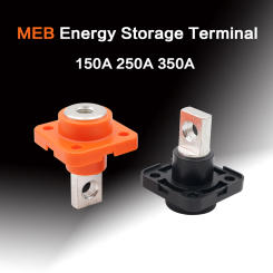 2pcs 150A 250A 350A MEB High Quality Through-wall Type High Current Lithium Battery Copper Connector New Energy Storage Terminal