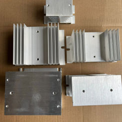 3 Phase Heat Sink single-phase Aluminum Alloy Heat Sink SSR Solid State Relay Guide rail radiator SSR Up to 10A-200A