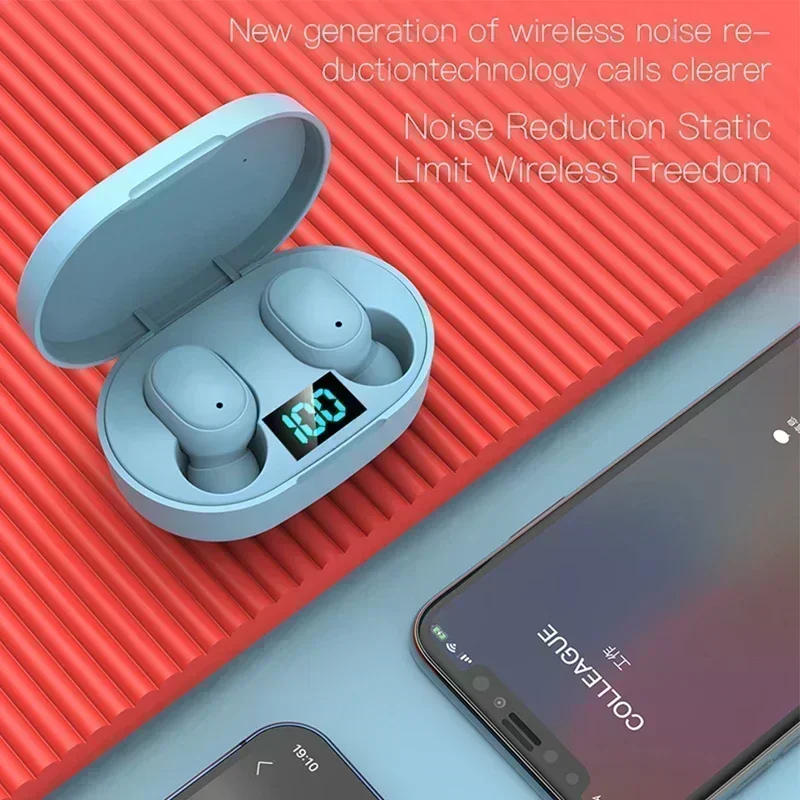Description Picture 4 of itemE6S Wireless Bluetooth Earphones Wireless Headphones TWS Headset Noise Cancelling Earbuds with Microphone Headphones for Xiaomi
