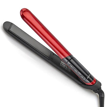 Hair Straightener Lcd Display Fast Heating Ceramic Plate Flat Iron Adjustable Temperature 2 In 1 Straight Curler Styling Tool