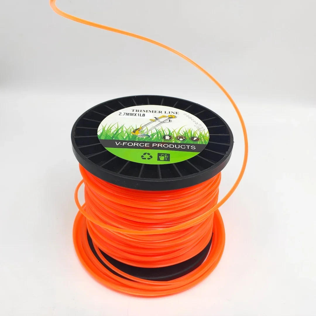 Description Picture 6 of item2.4mmx130m Brush Cutter Sharp Rope Grass Mower Pentagram Nylon Mowing Trimmer Line Trimmer Head String Grass Trimmer Roll Line