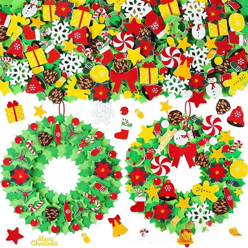 Description Picture 4 of itemChristmas Wreath with Bow, Xmas Tree Decor, DIY Dollhouse Pendant for Wedding, Noel Party, Mini Door Garland, Hanging Ornaments