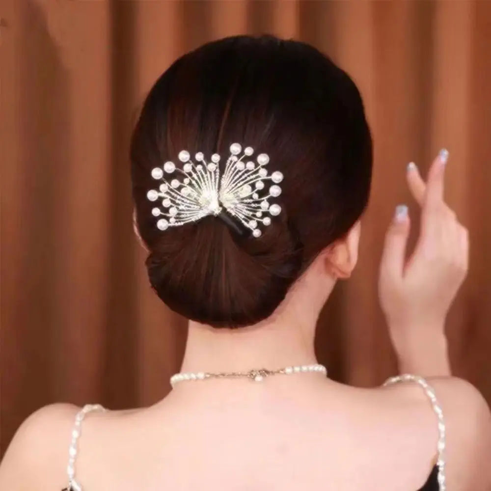 Alloy Flower Hair Clip Elegant