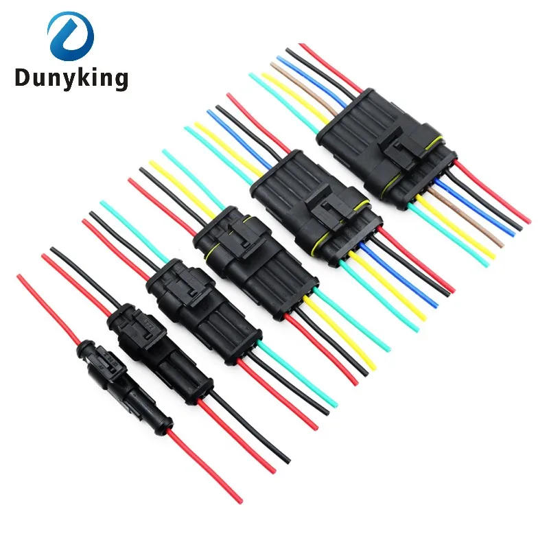 Description Picture 2 of item1/2/3/4/5/6 Pin Way Car Waterproof Electrical Auto Connector Male Female Connector Plug Wire 18 AWG harness for Car Motorcycle