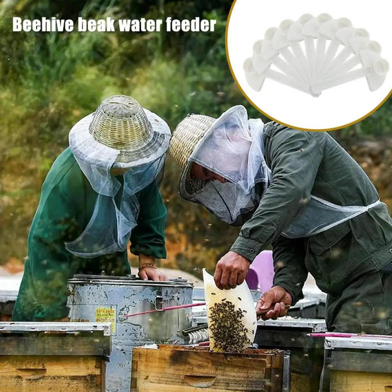 Description Picture 3 of item10Pcs Plastic Beekeeping Bee Feeders Water Drink Feeding Fountains Honey Feeders Garden Bee Water Drink Drinker Apiculture Tools
