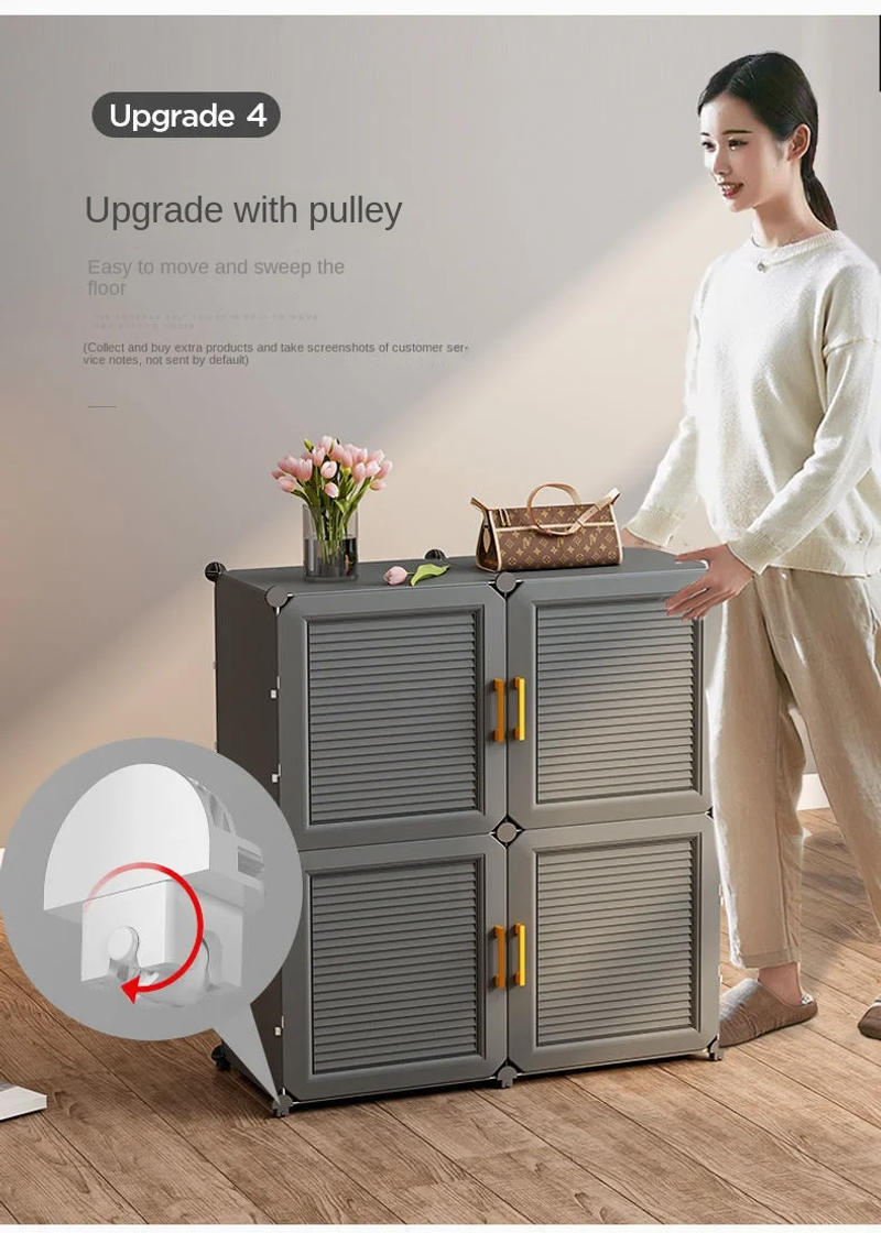 Description Picture 6 of itemBedroom Living Room For Assemble Storage Shelf Multilayer High-Capacity Dustproof Cabinet Household Shoe Rack Hallway Foldable