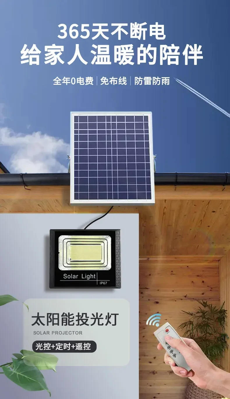 Description Picture 2 of itemSolar High-bright Cornucopia LED Flood Light Courtyard Bridge Building Lighting Street Light Super Bright Waterproof Solar Light