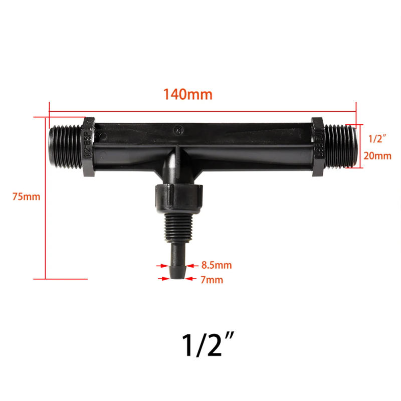 Description Picture 3 of itemG1/2'' G3/4" G1" Irrigation Venturi Fertilizer Mixer Injectors Agriculture Garden Water Tube Garden Hot Tub Spa Ozone Injector