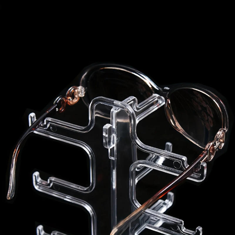 Description Picture 6 of item1pc Clear Glasses  Rack,Minimalistic Display Rack For 5 Pairs Of Glasses,Desktop Sunglasses Organizers