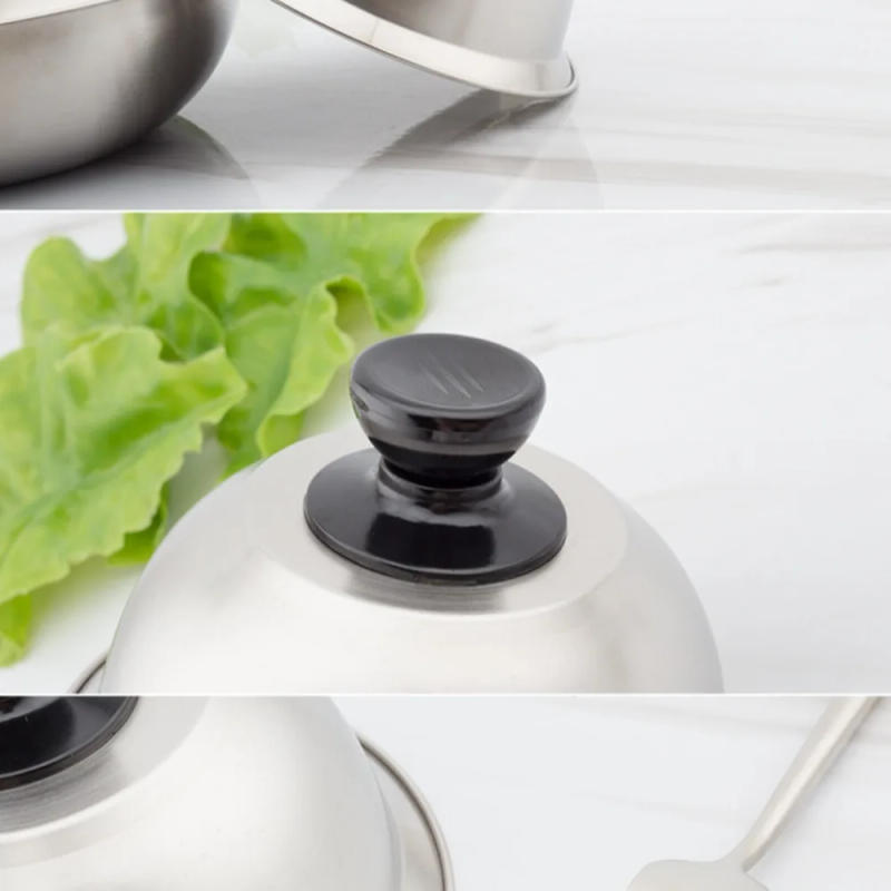 Description Picture 5 of itemStainless Steel Frying Pan Covers Barbecue Burgers Sandwiches Steak Round Pot Lids Cover Cookware Cheese Melting Dome