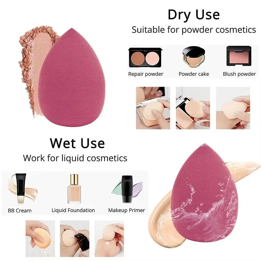 Description Picture 5 of item4/14Pcs Makeup Sponge Cosmetic Blender Beauty Egg Foundation Sponges Puff  Powder Puffs Make Up Accessories Women Makeup Tools