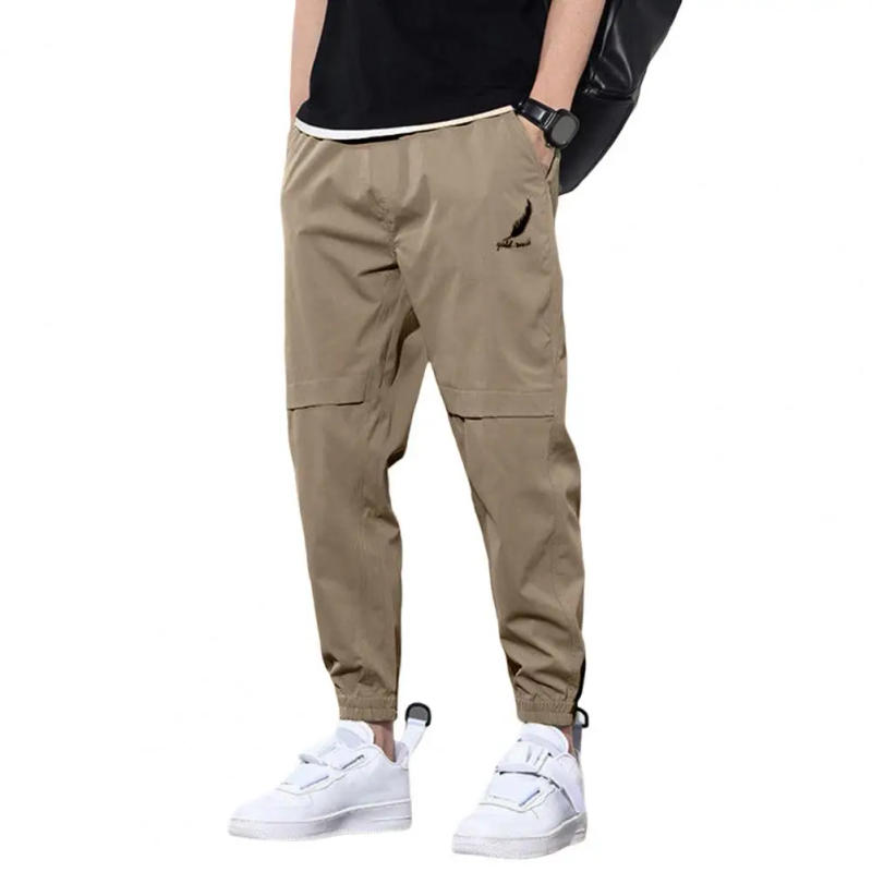 Description Picture 4 of itemCasual Sweatpants Shrink Resistant Sport Trousers Shrinkable Cuffs Simple Casual Loose Hip Hop Sport Trousers Versatile