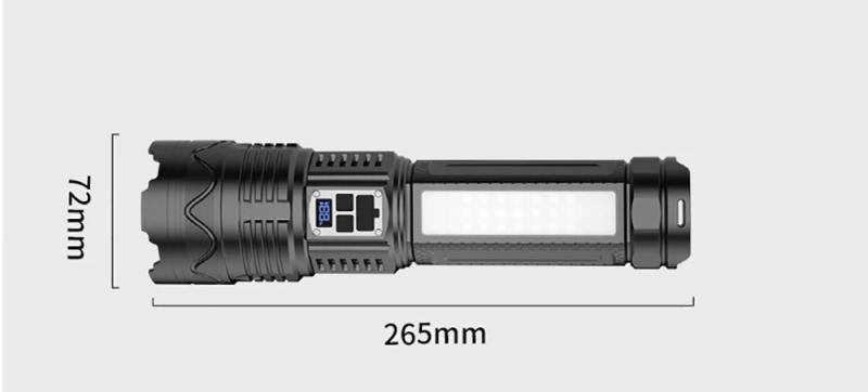 Description Picture 5 of itemNew 90000000LM High Power Rechargeable Led Flashlight Lighting Built-in 15000mAh Ultra Power Flashlights Tactical Torch Lantern