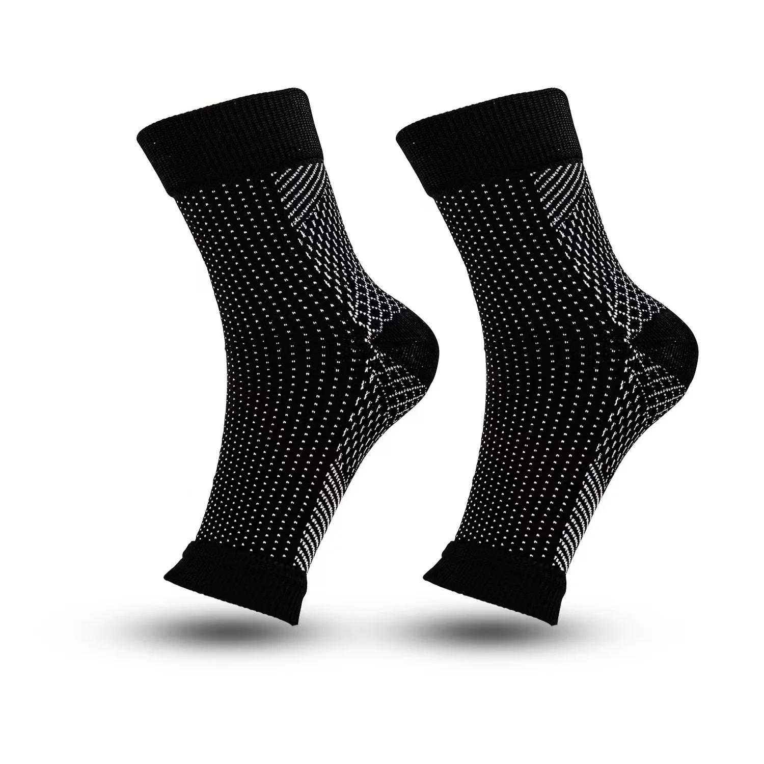 Description Picture 3 of item1 Pair Copper Infused Compression Socks Ankle Support Pain Relief Socks Foot Anti-Fatigue Compression Sport Running Yoga Socks