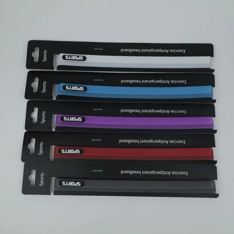 Description Picture 5 of itemCandy Color Silicone Sports Headband Sweatband Hair Band For Running Cycling Yoga Jogging Basketball Fitness Gym Sweatband